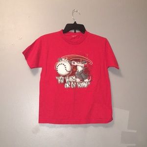 Hit hard or go home t shirt. NEW!